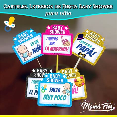 Baby Shower De Niño Letreros Divertidos Para Imprimir Manualidades