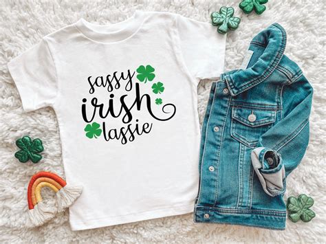 Sassy Irish Lassie Shirt St Patrick S Day Girl Shirt St Etsy