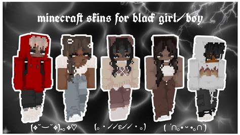 Aesthetic Minecraft Skins For Black Girlboy Links ♡ Youtube