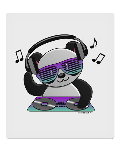 Follow the vibe and change your wallpaper every day! Panda DJ 9 x 10.5" Rectangular Static Wall Cling in 2020 ...