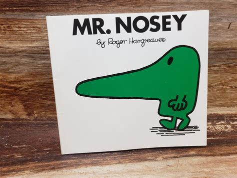 Mr Nosey Roger Hargreaves Mr Men Book Vintage Kids Book Etsy Mr Men