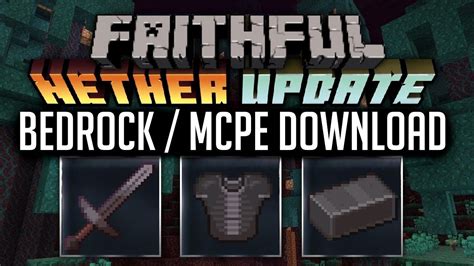 Faithful Texture Pack Bedrock And Mcpe Youtube