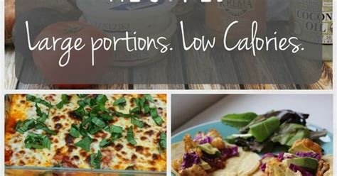 Or a way to sort them by low cal/high volume? High Volume Low Calorie Recipe Round Up | Gluten free ...