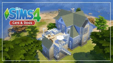 The Sims 4 Cats And Dogs Speed Build Brindleton Bay Beach House