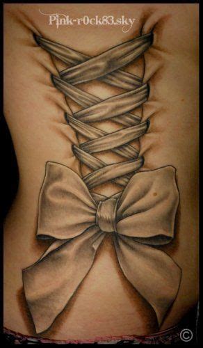 Corset Tattoos Designs And Ideas Page 19 Corset Tattoo Bow Tattoo