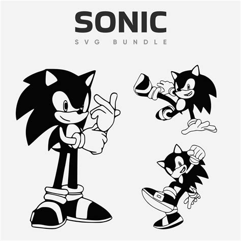 Sonic The Hedgehog Bundle Svg Digital File Cartoon Svg Sonic Svg The