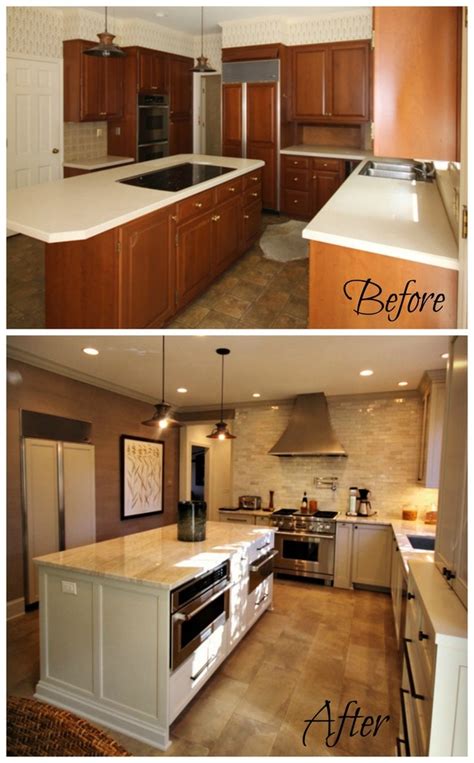 How to paint kitchen cabinets, add open shelving, select backsplash, hardware, lights, decorations, & more! Before & After: Kitchen Renovation | Guthmann Construction