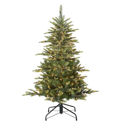 Buy 4 12 Ft Pre Lit Aspen Green Fir Artificial Christmas Tree In
