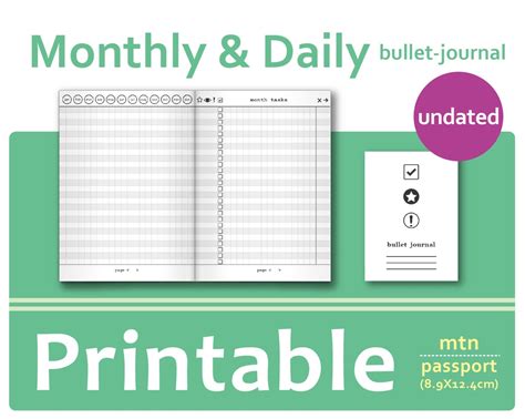 The Complete Bullet Journal Package For Midori By Tsprintables