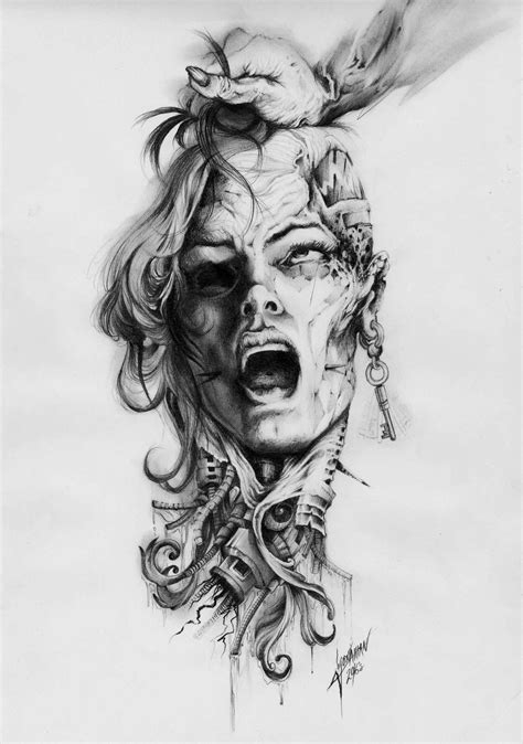 Demon Drawings Dark Art Drawings Tattoo Design Drawings Tattoo Sleeve Designs Tattoo