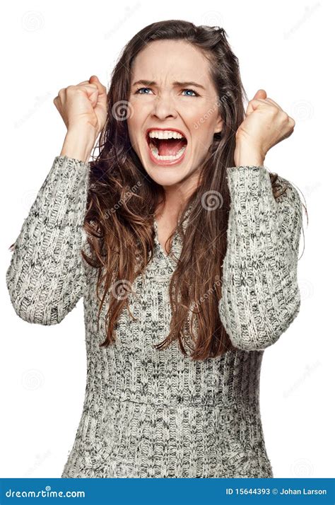 A Very Upset And Angry Woman Stock Image Image Of Emotional