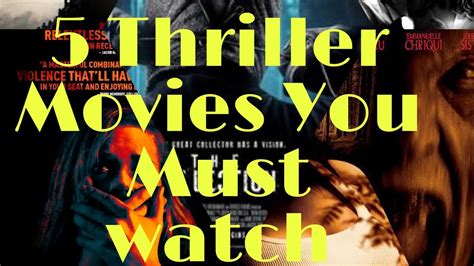 5 Thriller Movies You Must Watch Best All Time Favourite Part1 Youtube