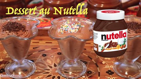 Dessert Au Nutella Facile Et Rapide Youtube