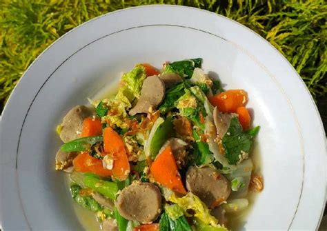 Resep Capcay Sayur Bakso Oleh Vifya Kitchen Cookpad