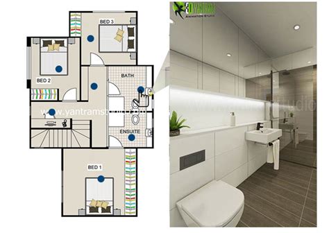 Yantram Architectural Design Studio Innovative Bathroom 2d Section