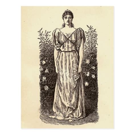 victorian woman postcard zazzle