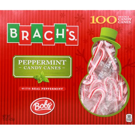 Brachs Candy Canes Peppermint Mini 100 Each Instacart