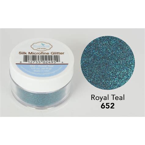 Silk Microfine Glitter Royal Teal 12oz 652 Craftlines Bv
