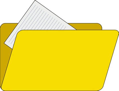 Yellow File Folder Computericonsfoldersyellowfile