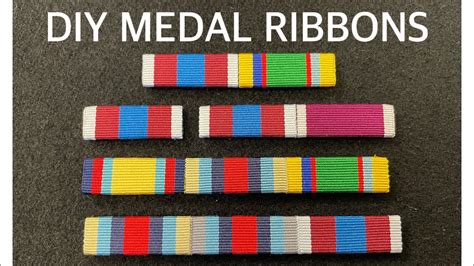 How To Make British Military Medal Ribbon Bars Youtube