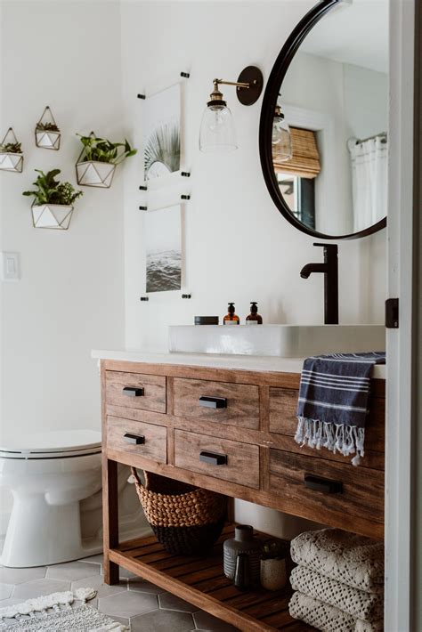 Modern Guest Bathroom Reveal One Room Challenge Week 6 Within The