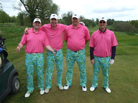 Loudmouth Bright And Matching Golf Apparel Matching Golf Outfit Mens