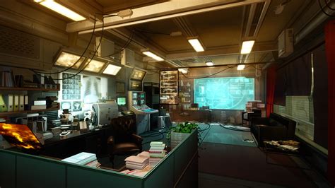 Indoors Futuristic Deus Ex Screenshots X Rays Office