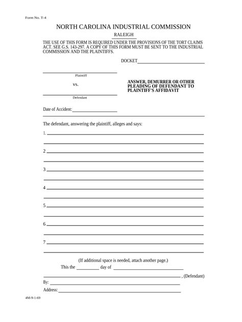 Nc Workers Compensation Doc Template Pdffiller