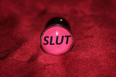 Butt Plug Slut Anal Plug Bdsm Sex Toy Role Play Plug Metal Etsy