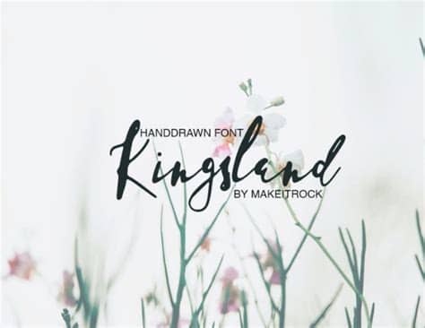 Licensed for personal and commercial use. KINGSLAND - FREE HANDWRITTEN SCRIPT — Pixel Surplus ...