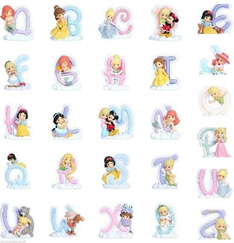 Precious Moments Disney Princess Alphabet Figures Limited Letter