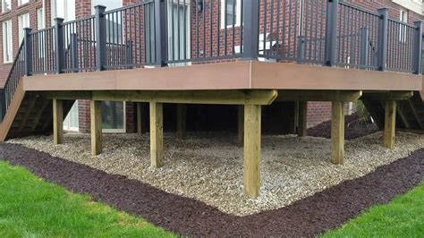 Raised Deck Design Decisions Elevated Stone Deck In Macomb County Mi