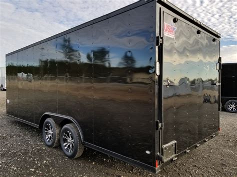 Enclosed Trailer 85x20 Black Out Ad 180 Usa Cargo Trailer