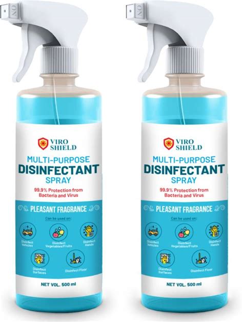 Viro Shield Multi Purpose Disinfectant Sanitizer Cleaner Liquid Pack Of