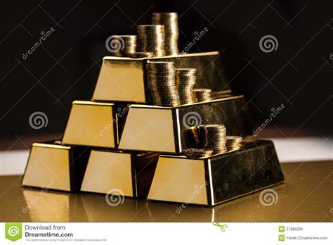 Gold Bars Money And Financial Stock Image Image Of Growth Business