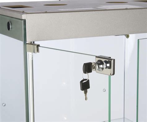Glass Cabinets Feature Halogen Lights Glass Kitchen Cabinet Doors