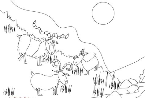billy goats gruff printable to add paper grass to abstract coloring pages heart coloring pages