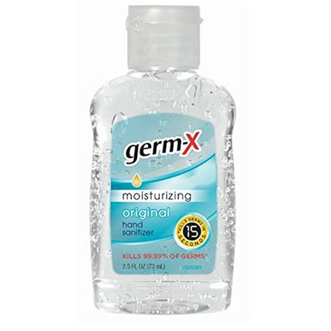 Germ X Hand Sanitizer Original Travel Size 25 Fluid Ounce Walmart