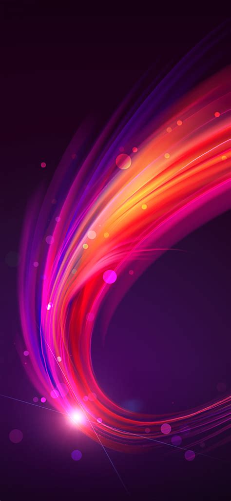1125x2436 Purple Abstract Waves Iphone Xsiphone 10iphone X Hd 4k