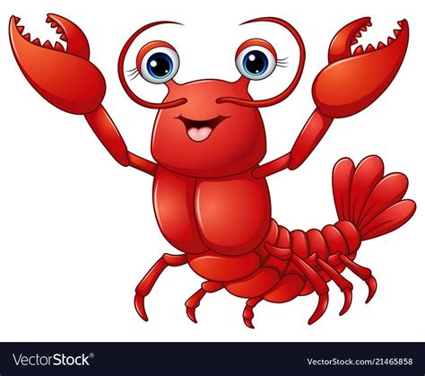 Illustration Of Cute Lobster Cartoon Download A Free Preview Or High