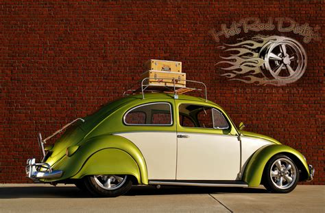 1956 Volkswagen Beetle Classic Slammed Oval Window W Fender Skirts