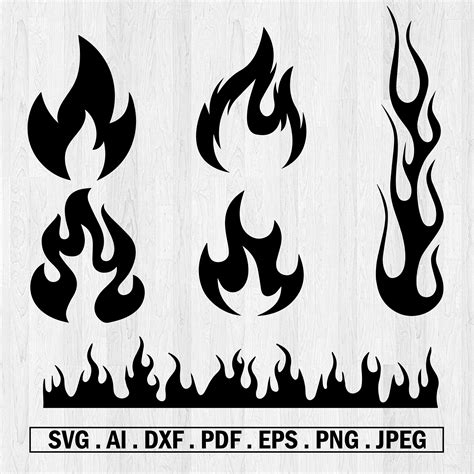 Fire Svg Bundle I Flame Svg Bundle I Fire Effect Svg I Fire Flame