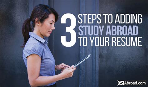 All you need to know about resume for study abroad application. 3 Steps to Include Study Abroad on Your Resume | GoAbroad.com