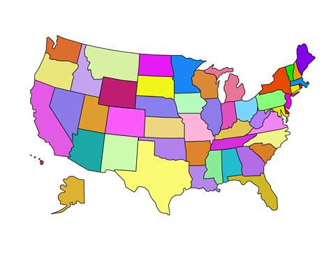 Mapa De Estados Unidos 2397599 Vector En Vecteezy World Map