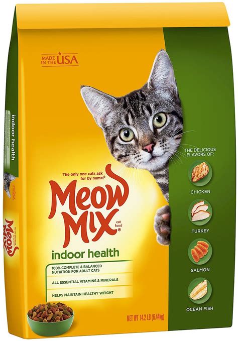 Meow Mix Indoor Health Dry Cat Food 142 Lb Bag