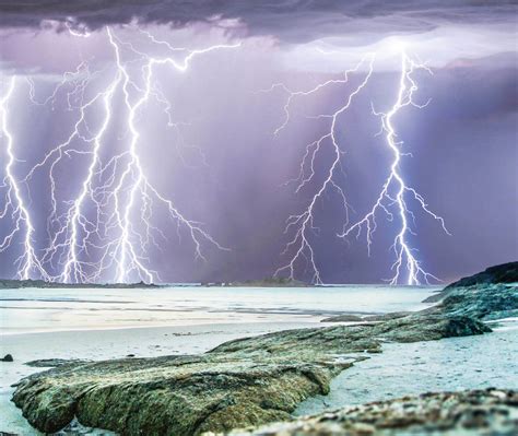 Lightning Near Perth Bing Wallpaper Download
