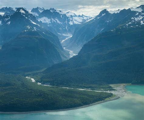 Glacial Valley And Chilkat Range Alaska