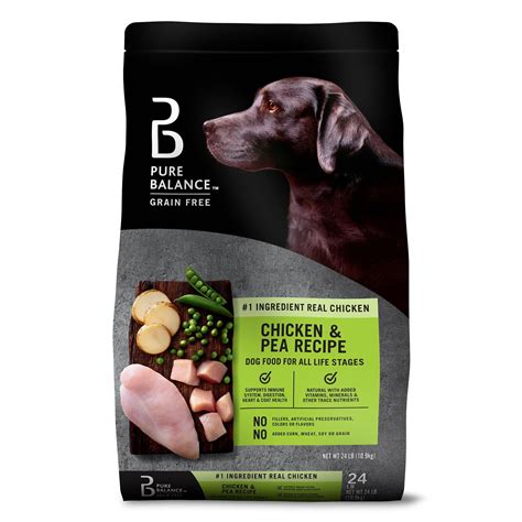 Pure Balance Grain Free Chicken And Pea Recipe Dry Dog Food 24 Lb
