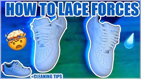 This is how to loosely lace your nike air force 1s! HOW TO LACE YOUR AIR FORCE 1'S‼️+ CLEANING TIPS & MORE🤯🔥 ...