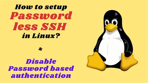 How To Set Up Passwordless SSH Access On A Linux Server Disable Password Authentication YouTube